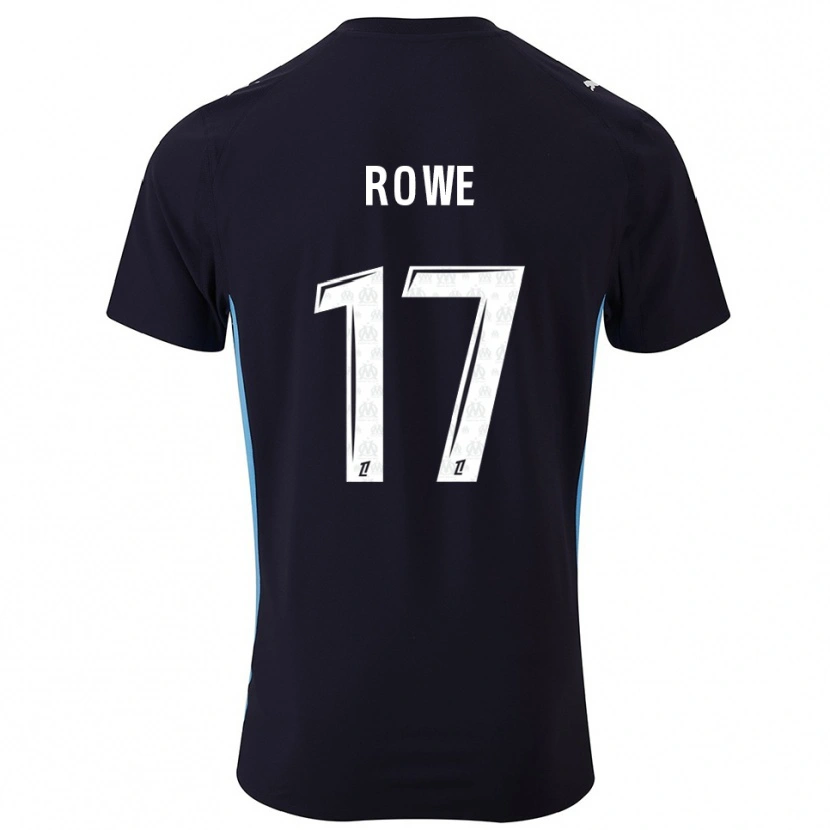 Danxen Homme Maillot Jonathan Rowe #17 Noir Bleu Ciel Tenues Extérieur 2025/26 T-Shirt