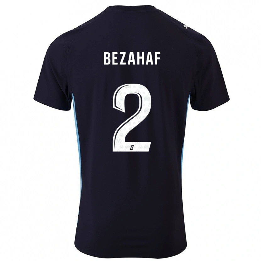 Danxen Homme Maillot Kelyann Bezahaf #2 Noir Bleu Ciel Tenues Extérieur 2025/26 T-Shirt