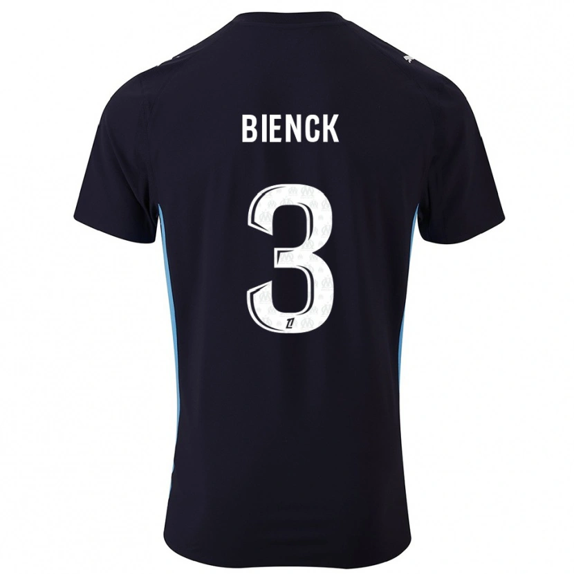 Danxen Homme Maillot Felix Bienck #3 Noir Bleu Ciel Tenues Extérieur 2025/26 T-Shirt