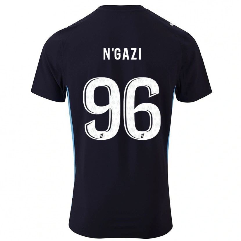 Danxen Homme Maillot Chloé N'gazi #96 Noir Bleu Ciel Tenues Extérieur 2025/26 T-Shirt