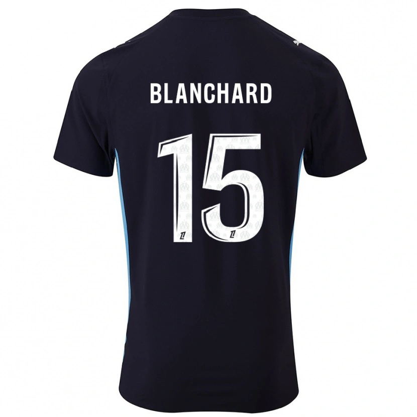 Danxen Homme Maillot Ninon Blanchard #15 Noir Bleu Ciel Tenues Extérieur 2025/26 T-Shirt