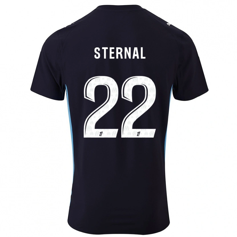 Danxen Homme Maillot Enzo Sternal #22 Noir Bleu Ciel Tenues Extérieur 2025/26 T-Shirt