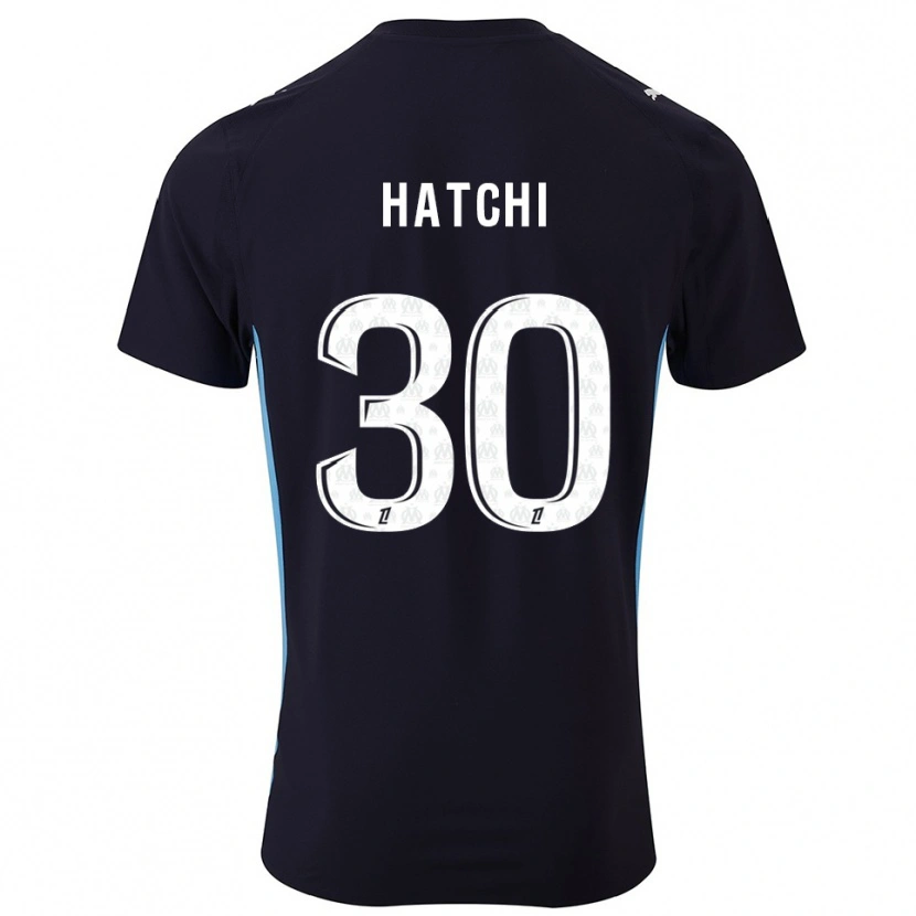 Danxen Homme Maillot Anaïs Hatchi #30 Noir Bleu Ciel Tenues Extérieur 2025/26 T-Shirt
