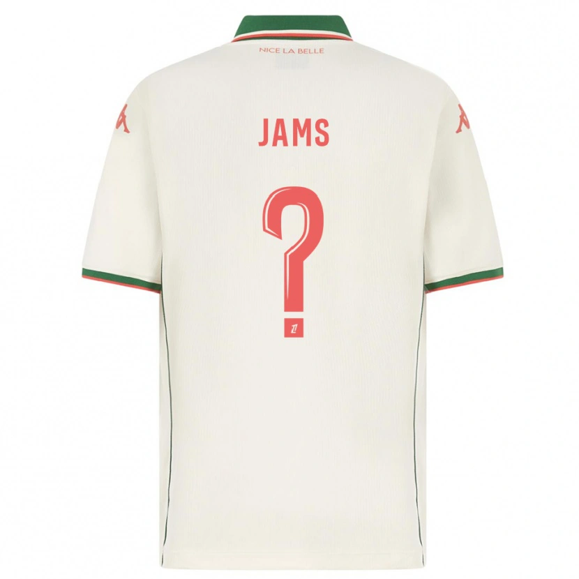 Danxen Homme Maillot Dylan Jams #0 Blanc Vert Tenues Extérieur 2025/26 T-Shirt
