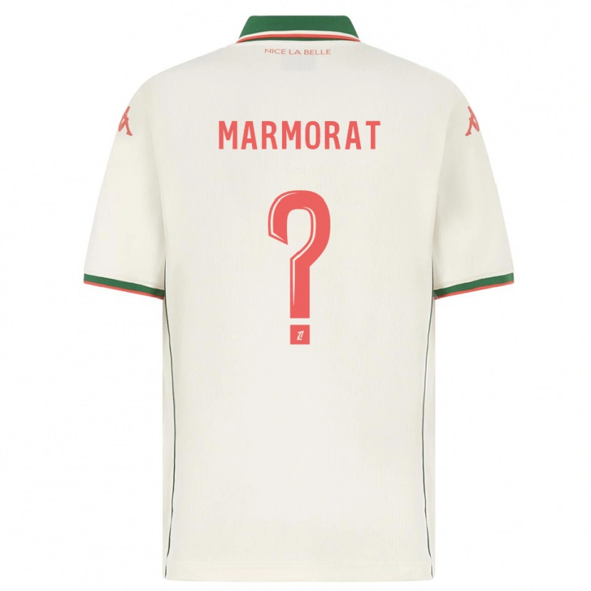 Danxen Homme Maillot Mathéo Marmorat #0 Blanc Vert Tenues Extérieur 2025/26 T-Shirt