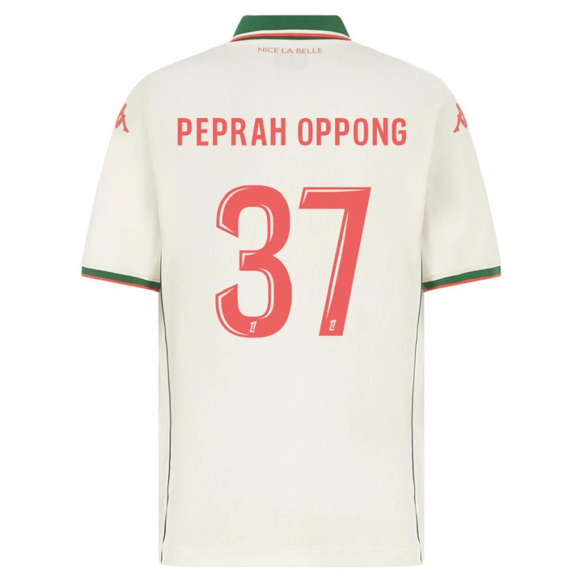 Danxen Homme Maillot Kojo Peprah Oppong #37 Blanc Vert Tenues Extérieur 2025/26 T-Shirt