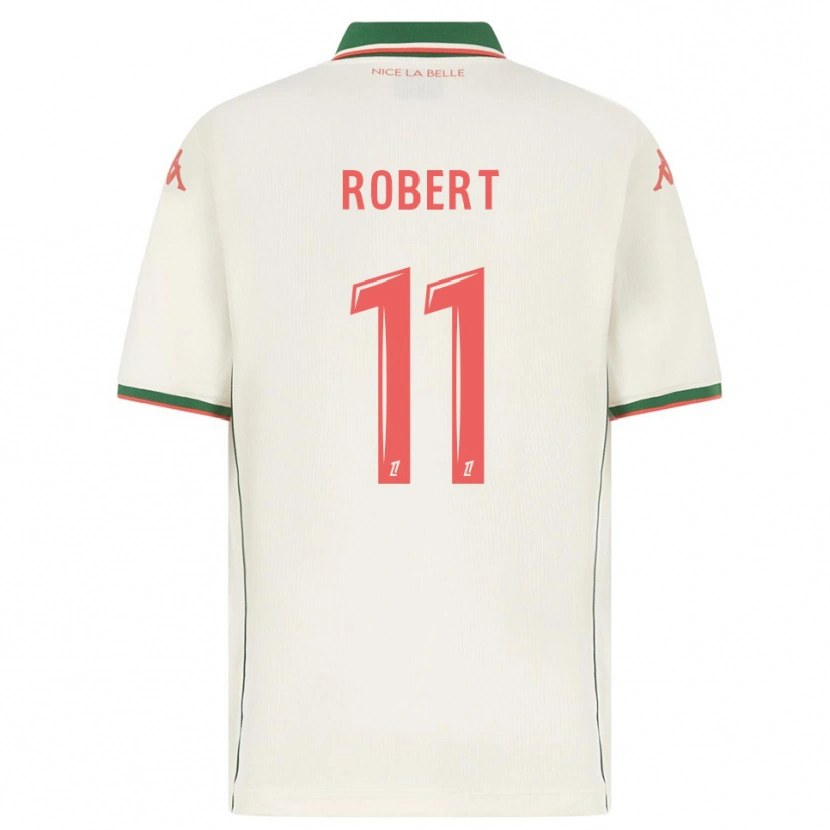 Danxen Homme Maillot Rachel Robert #11 Blanc Vert Tenues Extérieur 2025/26 T-Shirt