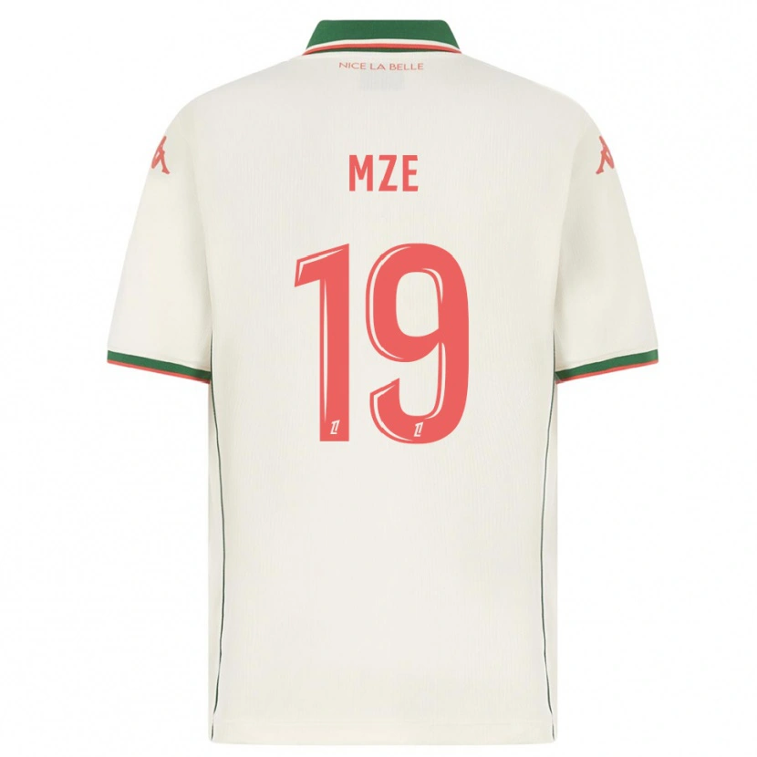 Danxen Homme Maillot Yrma Mze Issa #19 Blanc Vert Tenues Extérieur 2025/26 T-Shirt