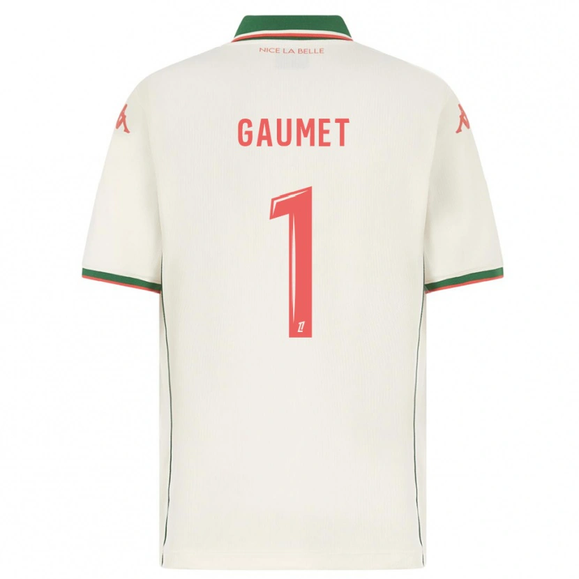 Danxen Homme Maillot Noa Gaumet #1 Blanc Vert Tenues Extérieur 2025/26 T-Shirt