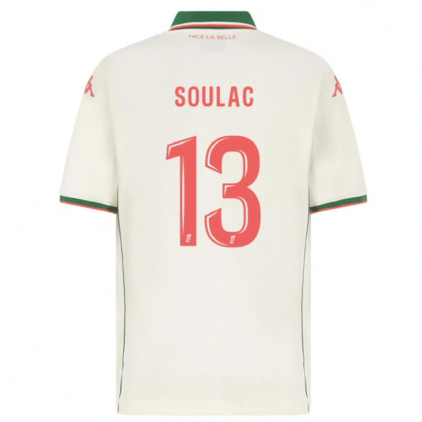 Danxen Homme Maillot Anastasia Soulac #13 Blanc Vert Tenues Extérieur 2025/26 T-Shirt