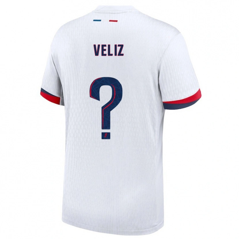 Danxen Homme Maillot Nehemiah Fernandez Veliz #0 Blanc Rouge Tenues Extérieur 2025/26 T-Shirt