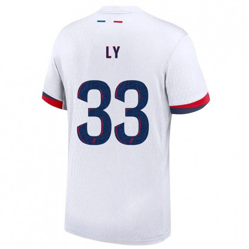 Danxen Homme Maillot Elijah Ly #33 Blanc Rouge Tenues Extérieur 2025/26 T-Shirt