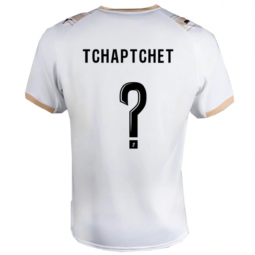 Danxen Homme Maillot Arthur Tchaptchet #0 Blanc Noir Tenues Extérieur 2025/26 T-Shirt