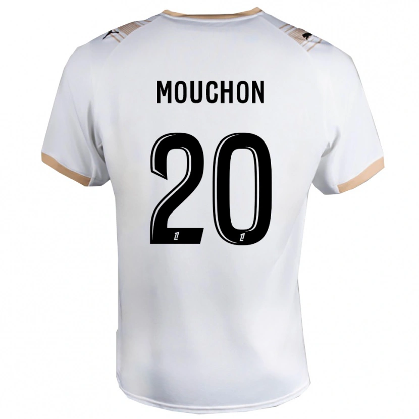Danxen Homme Maillot Noemie Mouchon #20 Blanc Noir Tenues Extérieur 2025/26 T-Shirt