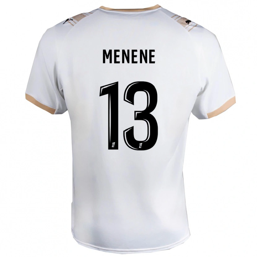 Danxen Homme Maillot Meyong Menene #13 Blanc Noir Tenues Extérieur 2025/26 T-Shirt
