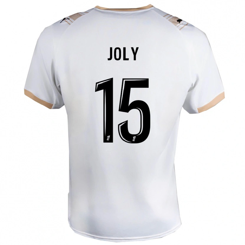 Danxen Homme Maillot Lou-Ann Joly #15 Blanc Noir Tenues Extérieur 2025/26 T-Shirt