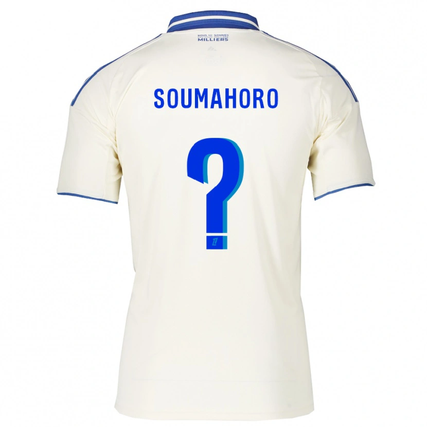 Danxen Homme Maillot Mohamed Soumahoro #0 Champagne Bleu Tenues Extérieur 2025/26 T-Shirt