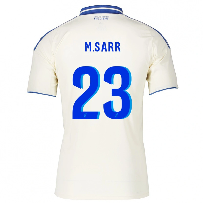 Danxen Homme Maillot Mamadou Sarr #23 Champagne Bleu Tenues Extérieur 2025/26 T-Shirt