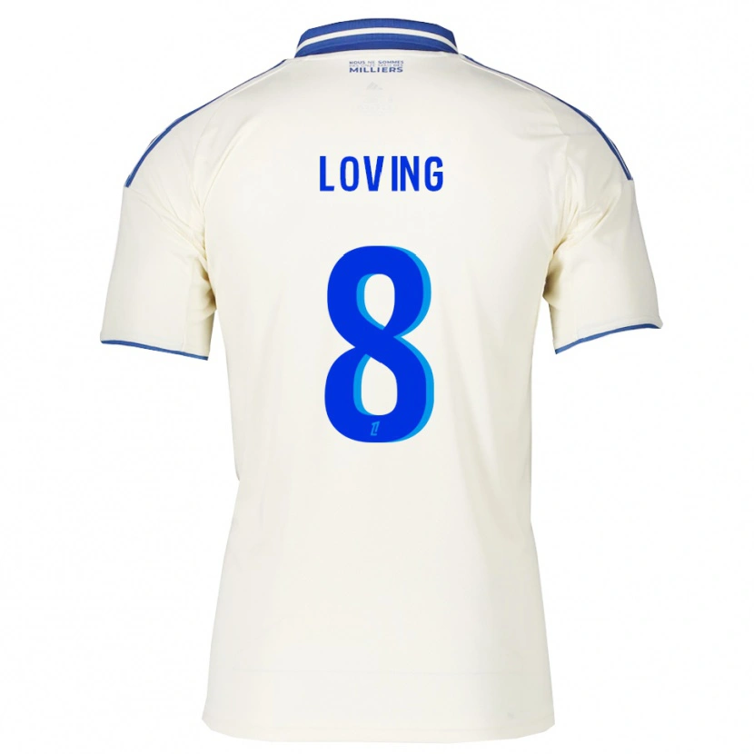 Danxen Homme Maillot Emma Loving #8 Champagne Bleu Tenues Extérieur 2025/26 T-Shirt