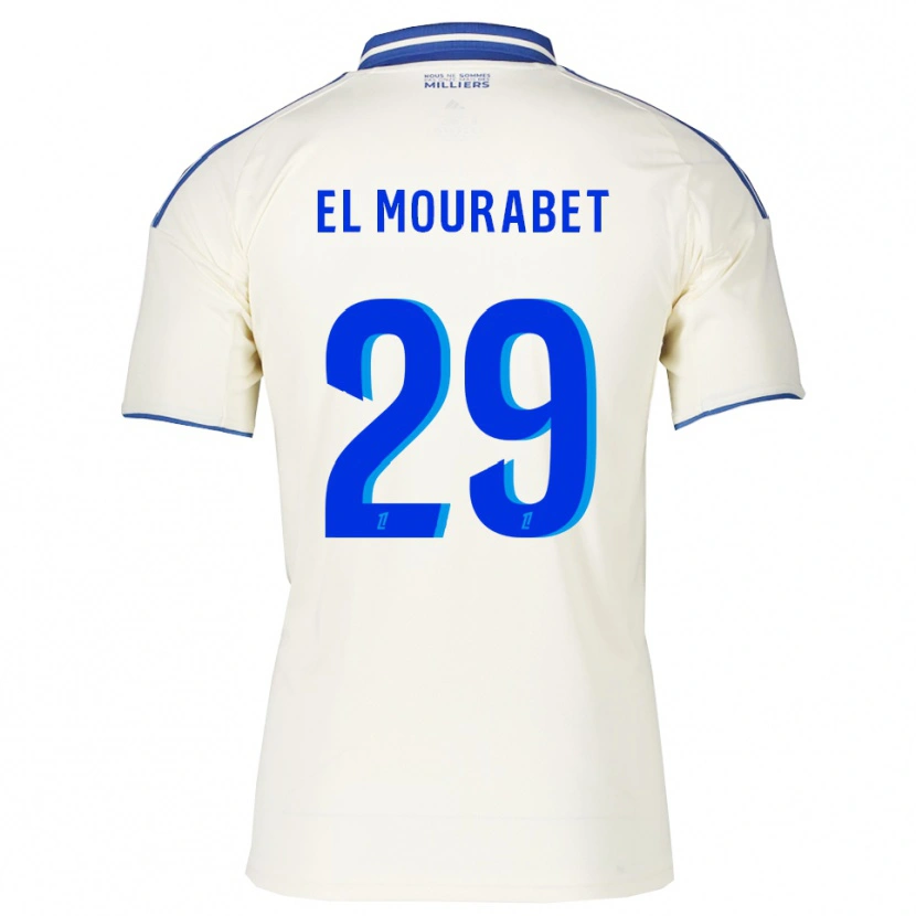 Danxen Homme Maillot Samir El Mourabet #29 Champagne Bleu Tenues Extérieur 2025/26 T-Shirt
