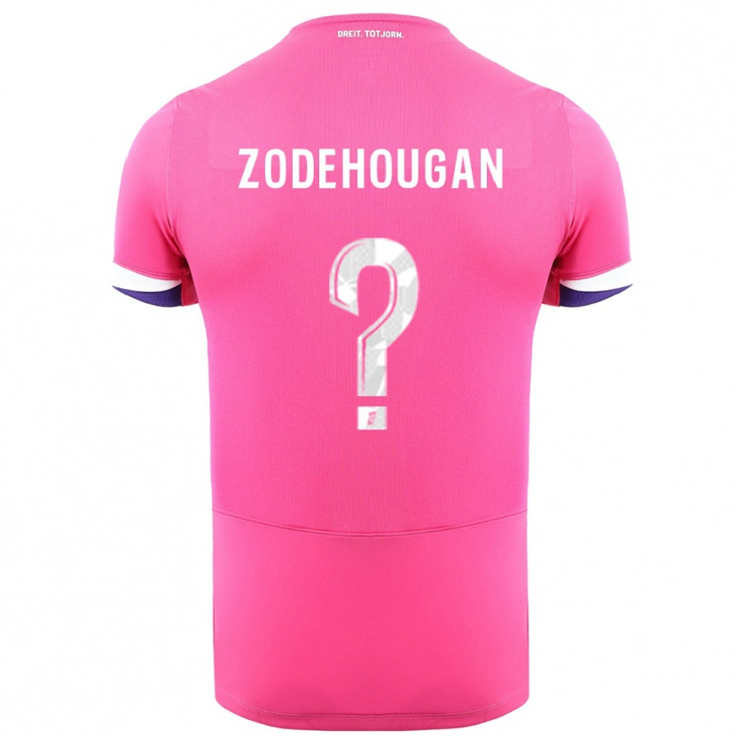 Danxen Homme Maillot Yanis Zodehougan #0 Rose Blanc Tenues Extérieur 2025/26 T-Shirt