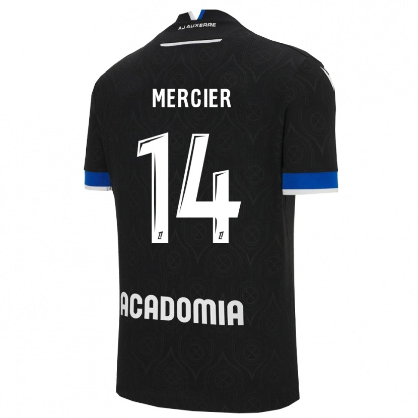 Danxen Homme Maillot Nicolas Mercier #14 Noir Blanc Tenues Extérieur 2025/26 T-Shirt