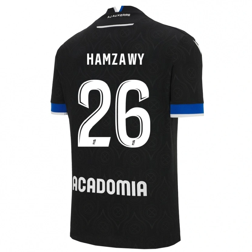 Danxen Homme Maillot Radwan Hamzawy #26 Noir Blanc Tenues Extérieur 2025/26 T-Shirt