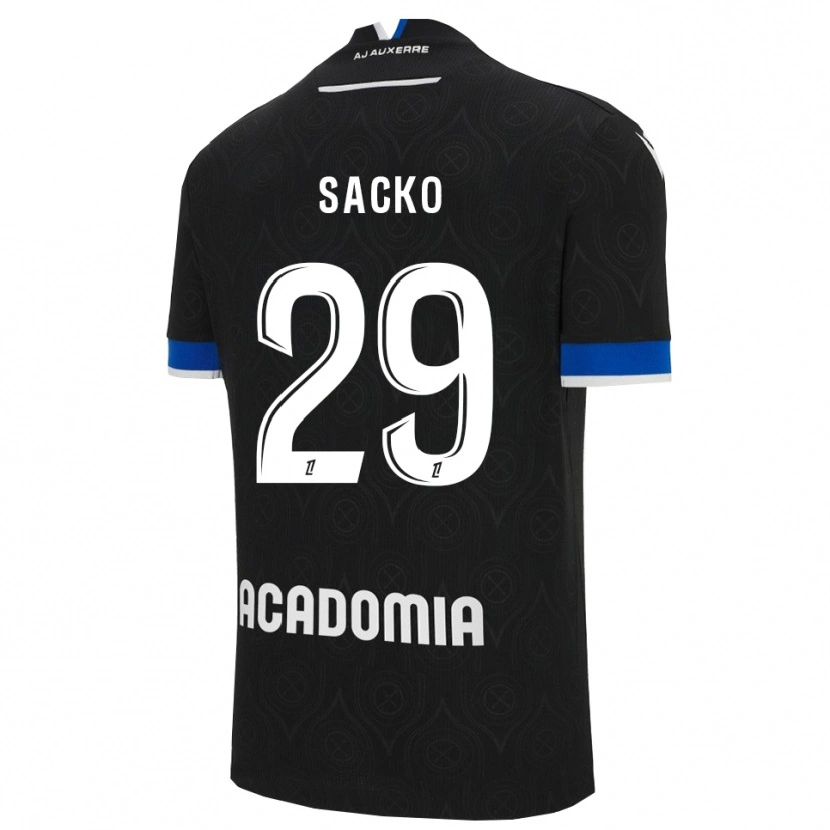 Danxen Homme Maillot Nimetigna Sacko #29 Noir Blanc Tenues Extérieur 2025/26 T-Shirt