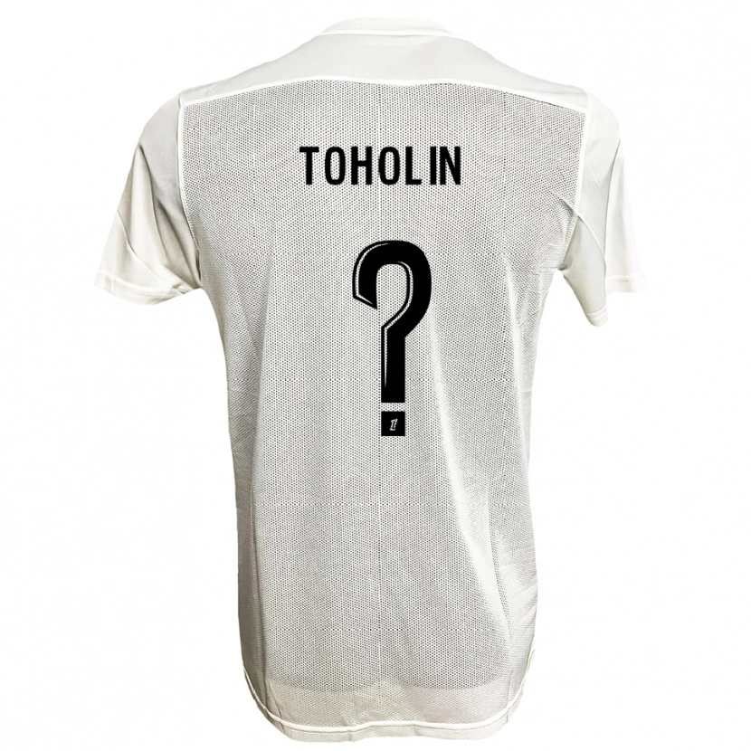 Danxen Homme Maillot Haris Toholin #0 Noir Blanc Tenues Extérieur 2025/26 T-Shirt