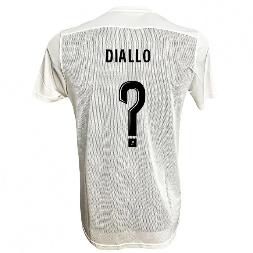 Danxen Homme Maillot Mamadou Diallo #0 Noir Blanc Tenues Extérieur 2025/26 T-Shirt
