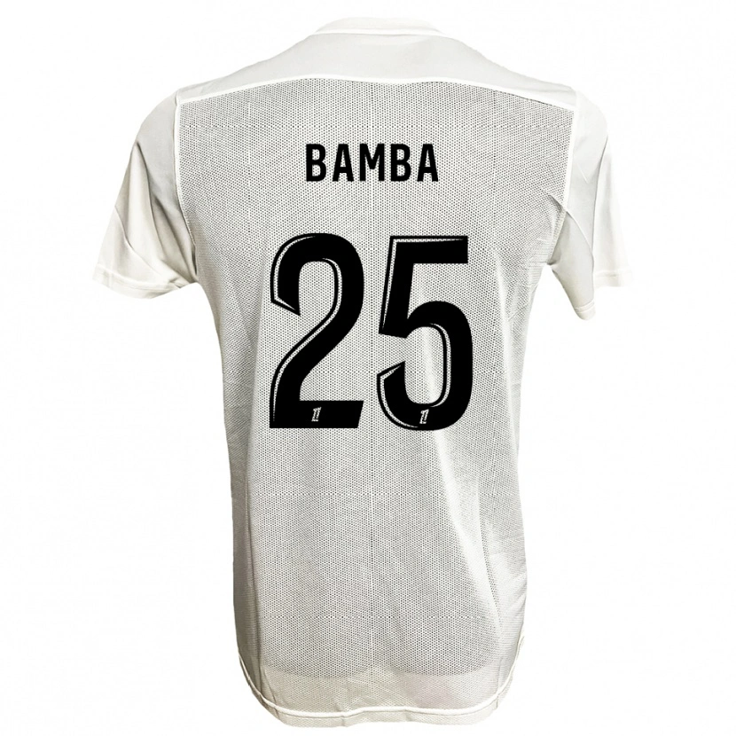 Danxen Homme Maillot Abdoulaye Bamba #25 Noir Blanc Tenues Extérieur 2025/26 T-Shirt