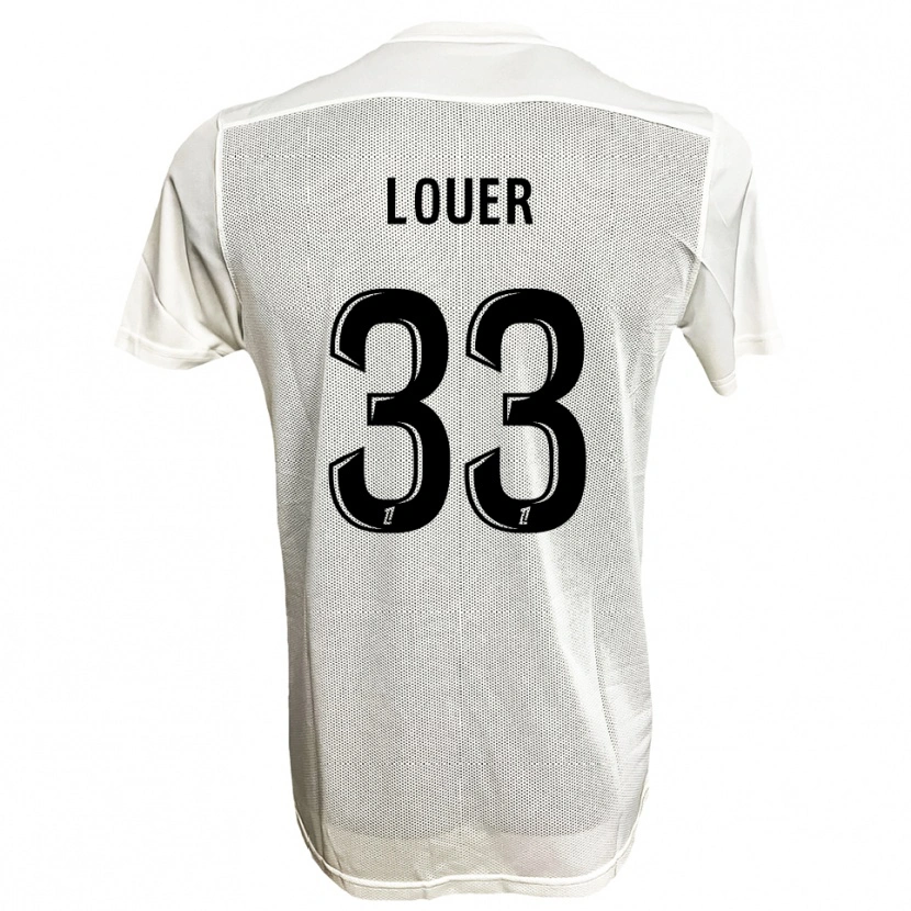 Danxen Homme Maillot Marius Louër #33 Noir Blanc Tenues Extérieur 2025/26 T-Shirt