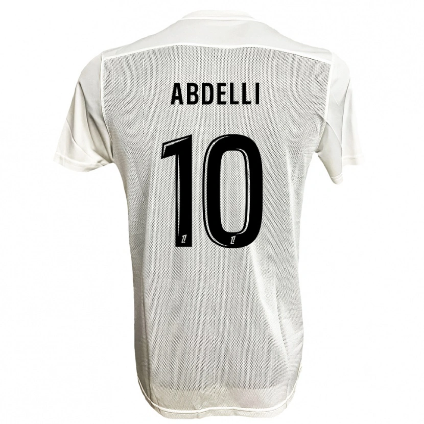 Danxen Homme Maillot Himad Abdelli #10 Noir Blanc Tenues Extérieur 2025/26 T-Shirt