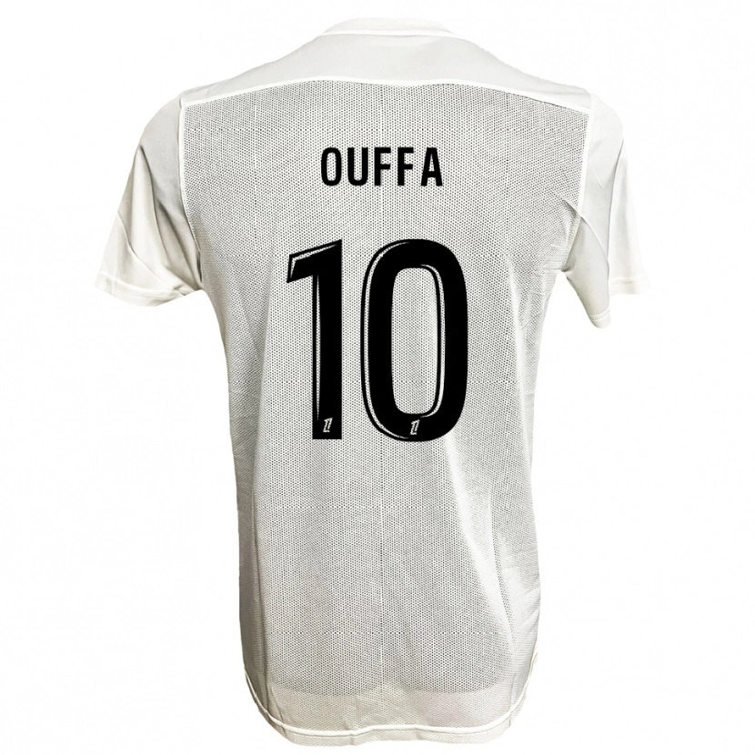 Danxen Homme Maillot Rayan Ouffa #10 Noir Blanc Tenues Extérieur 2025/26 T-Shirt