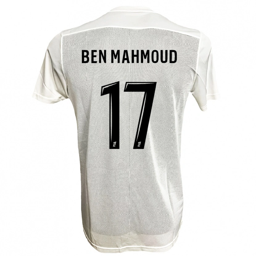 Danxen Homme Maillot Yessine Ben Mahmoud #17 Noir Blanc Tenues Extérieur 2025/26 T-Shirt
