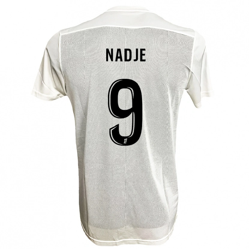 Danxen Homme Maillot Guédé Nadje #9 Noir Blanc Tenues Extérieur 2025/26 T-Shirt