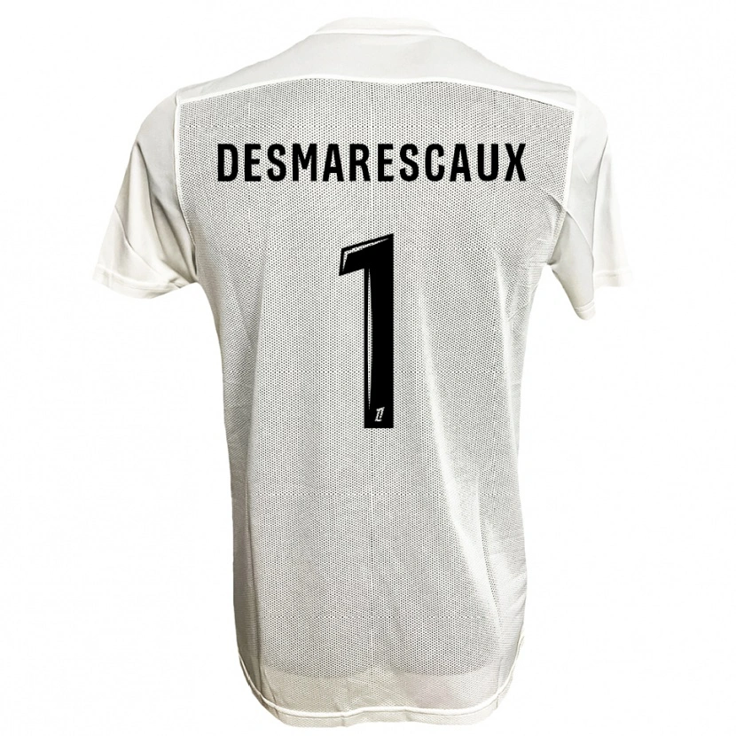 Danxen Homme Maillot Émile Desmarescaux #1 Noir Blanc Tenues Extérieur 2025/26 T-Shirt