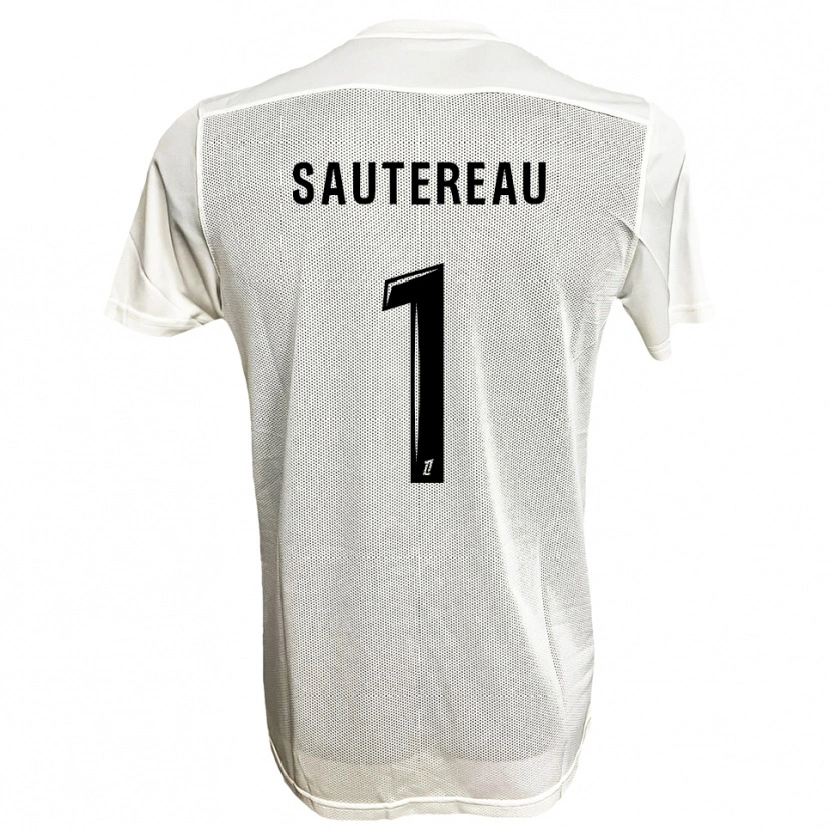 Danxen Homme Maillot Enzo Sautereau #1 Noir Blanc Tenues Extérieur 2025/26 T-Shirt