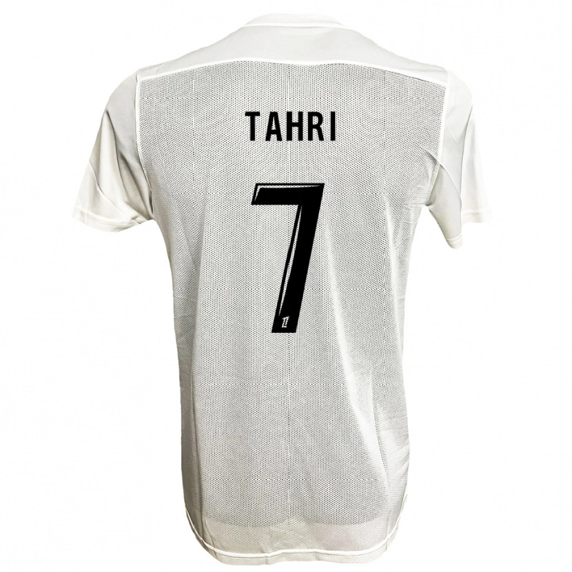 Danxen Homme Maillot Sofiane Tahri #7 Noir Blanc Tenues Extérieur 2025/26 T-Shirt