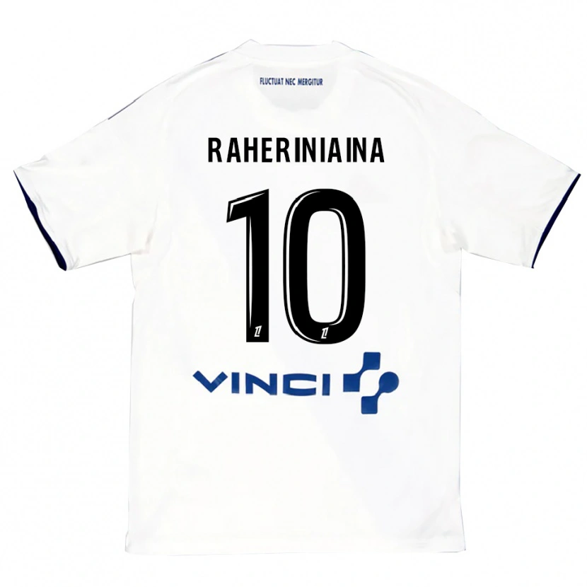 Danxen Homme Maillot El Hadary Raheriniaina #10 Blanc Bleu Tenues Extérieur 2025/26 T-Shirt