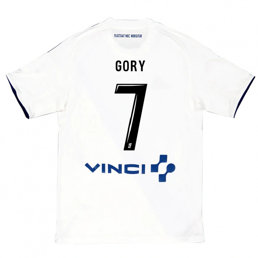 Danxen Homme Maillot Alimami Gory #7 Blanc Bleu Tenues Extérieur 2025/26 T-Shirt