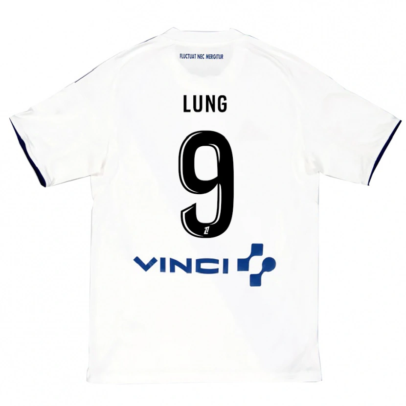 Danxen Homme Maillot Nelson Lung #9 Blanc Bleu Tenues Extérieur 2025/26 T-Shirt