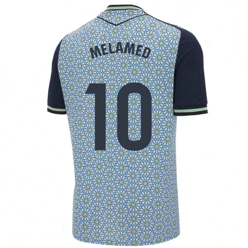 Danxen Homme Maillot Nico Melamed #10 Bleu Marine Tenues Extérieur 2025/26 T-Shirt