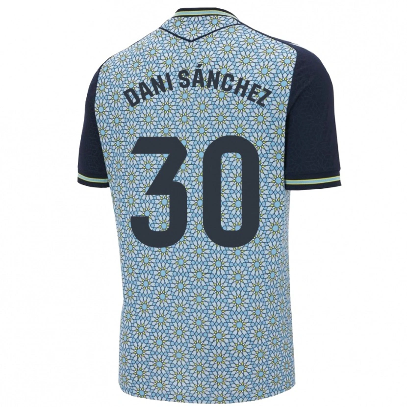 Danxen Homme Maillot Dani Sánchez #30 Bleu Marine Tenues Extérieur 2025/26 T-Shirt
