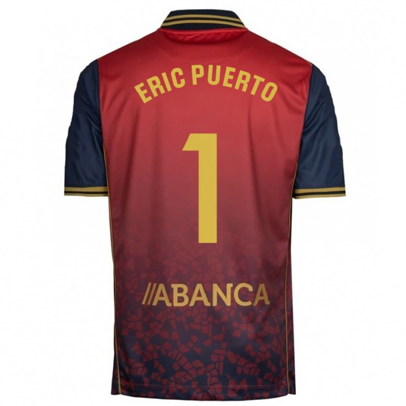 Danxen Homme Maillot Eric Puerto #1 Rouge Marine Tenues Extérieur 2025/26 T-Shirt