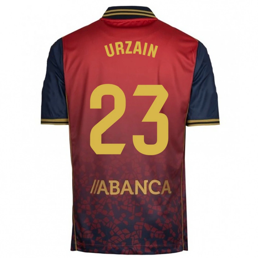 Danxen Homme Maillot Fabián Urzain #23 Rouge Marine Tenues Extérieur 2025/26 T-Shirt