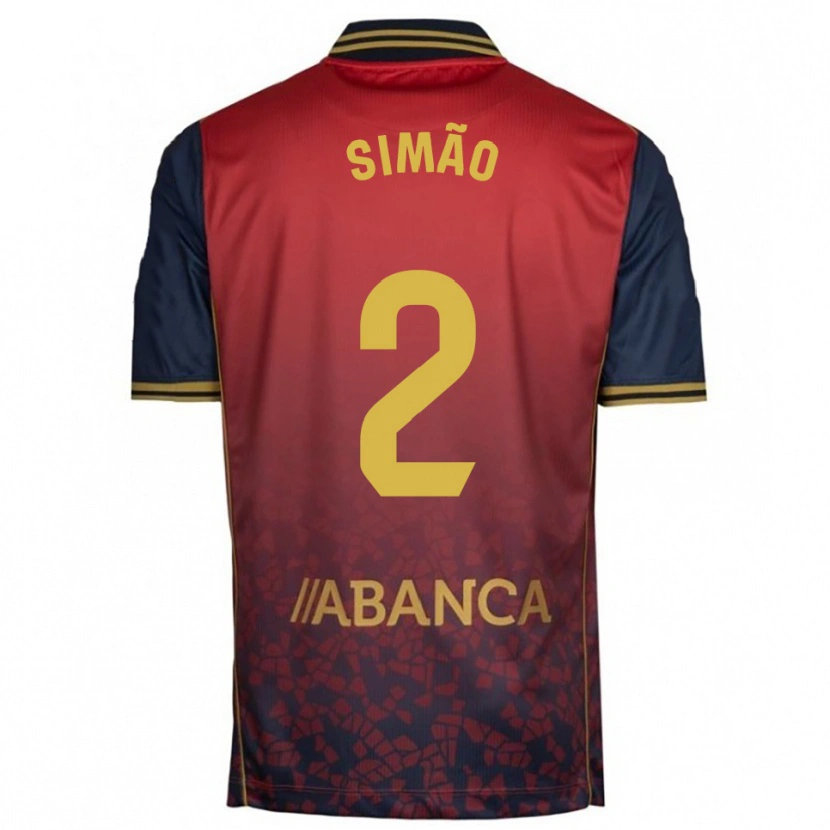 Danxen Homme Maillot Iano Simão #2 Rouge Marine Tenues Extérieur 2025/26 T-Shirt