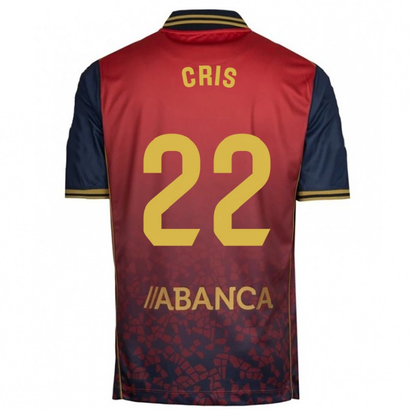 Danxen Homme Maillot Cris Martínez #22 Rouge Marine Tenues Extérieur 2025/26 T-Shirt