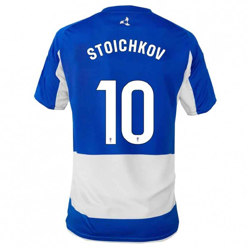 Danxen Homme Maillot Stoichkov #10 Bleu Blanc Tenues Extérieur 2025/26 T-Shirt