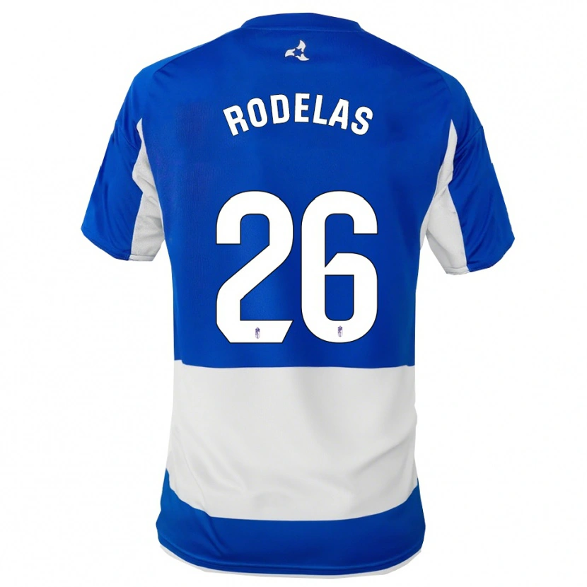 Danxen Homme Maillot Sergio Rodelas #26 Bleu Blanc Tenues Extérieur 2025/26 T-Shirt